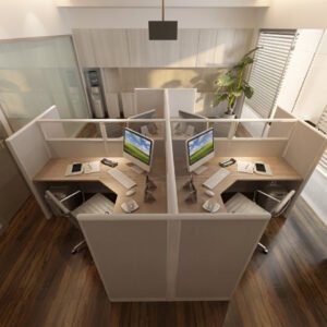 4-Seater Office Cubicle Workstation
