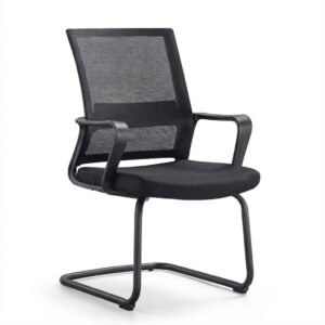 Modern Black Mesh Visitor Chair