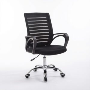 Mesh Visitor Chair Metal Base