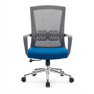 Modern Mesh Task Chair , Blue & Grey