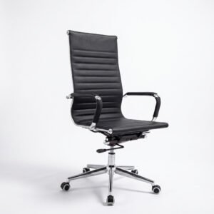 Modern Ribbed High-Back Executive Chair